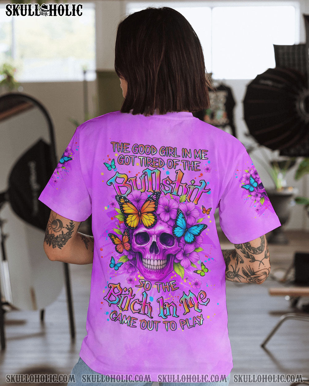 BLISSCORNERS THE GOOD GIRL IN ME ALL OVER PRINT