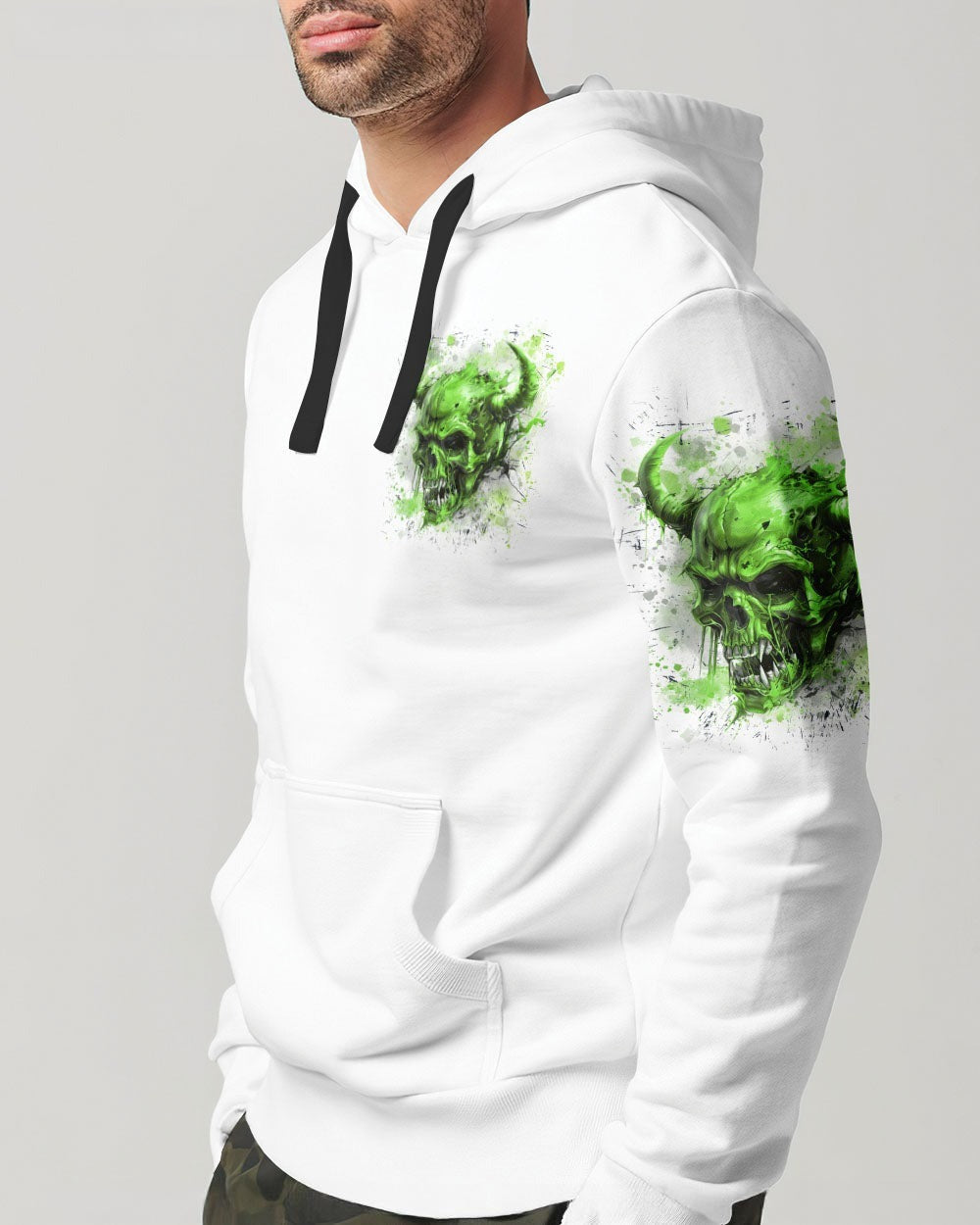 BLISSCORNERS I'M NEVER ALONE SKULL DEMON ALL OVER PRINT