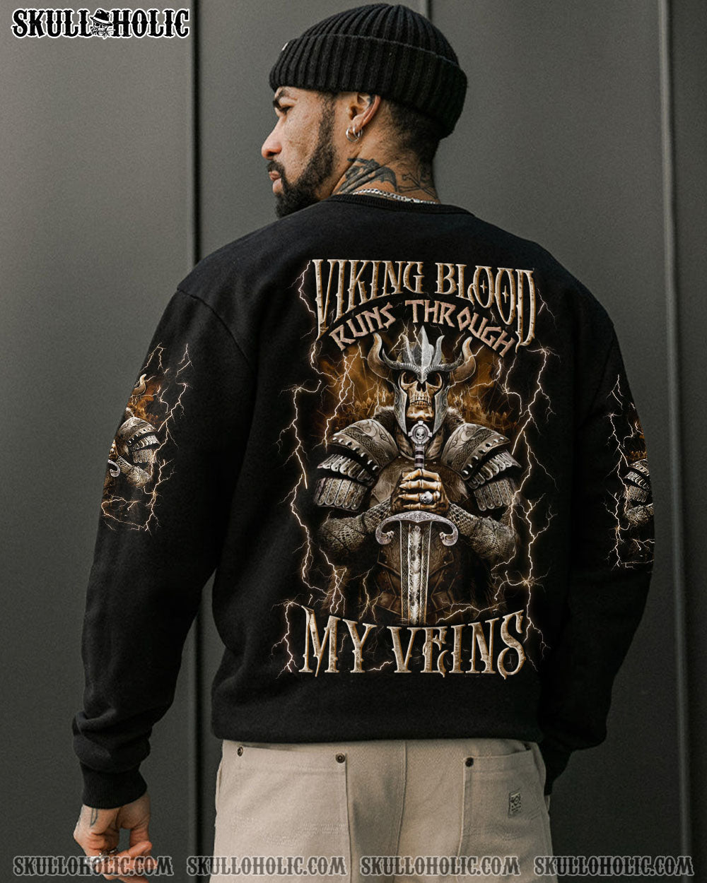 BLISSCORNERS VIKING BLOOD RUNS THROUGH MY VEINS ALL OVER PRINT