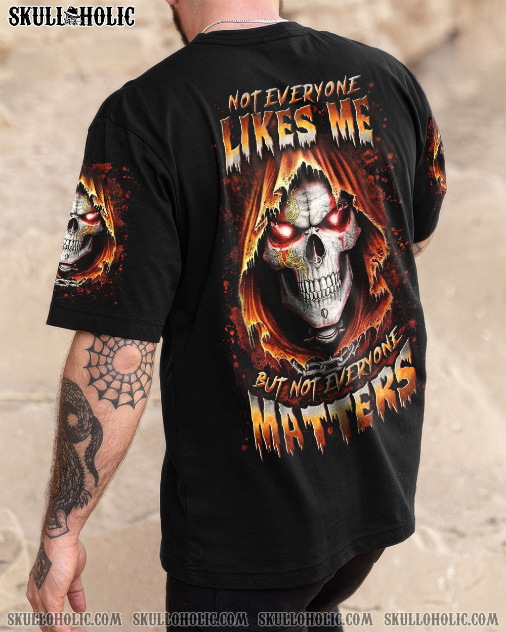 BLISSCORNERS NOT EVERYONE LIKES ME SKULL REAPER ALL OVER PRINT