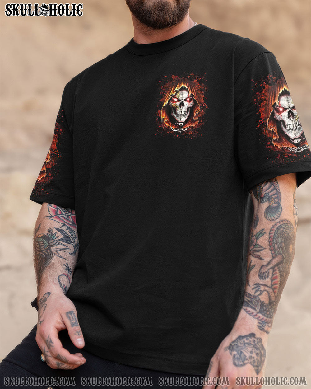 BLISSCORNERS NOT EVERYONE LIKES ME SKULL REAPER ALL OVER PRINT