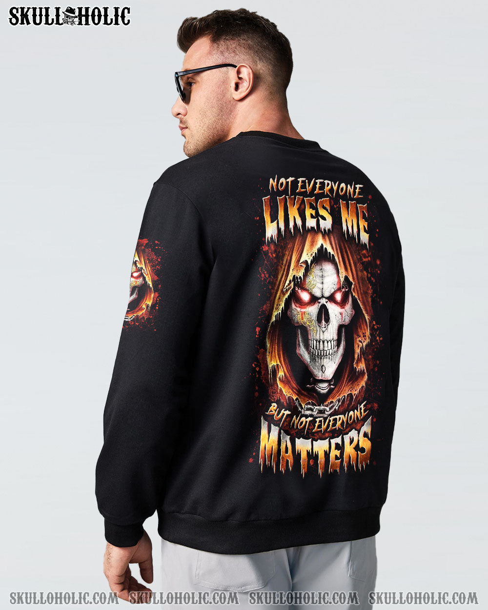 BLISSCORNERS NOT EVERYONE LIKES ME SKULL REAPER ALL OVER PRINT