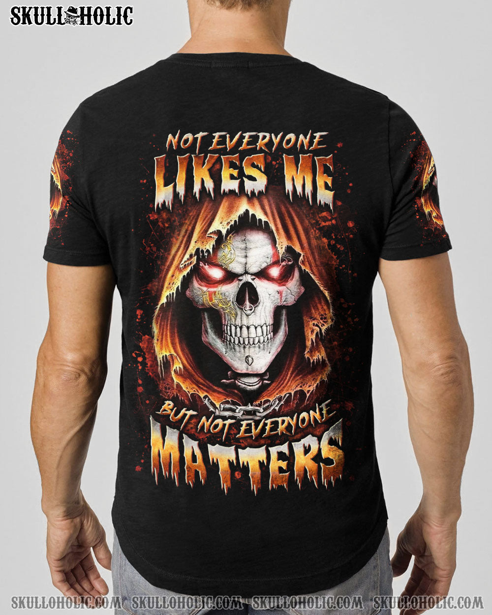 BLISSCORNERS NOT EVERYONE LIKES ME SKULL REAPER ALL OVER PRINT