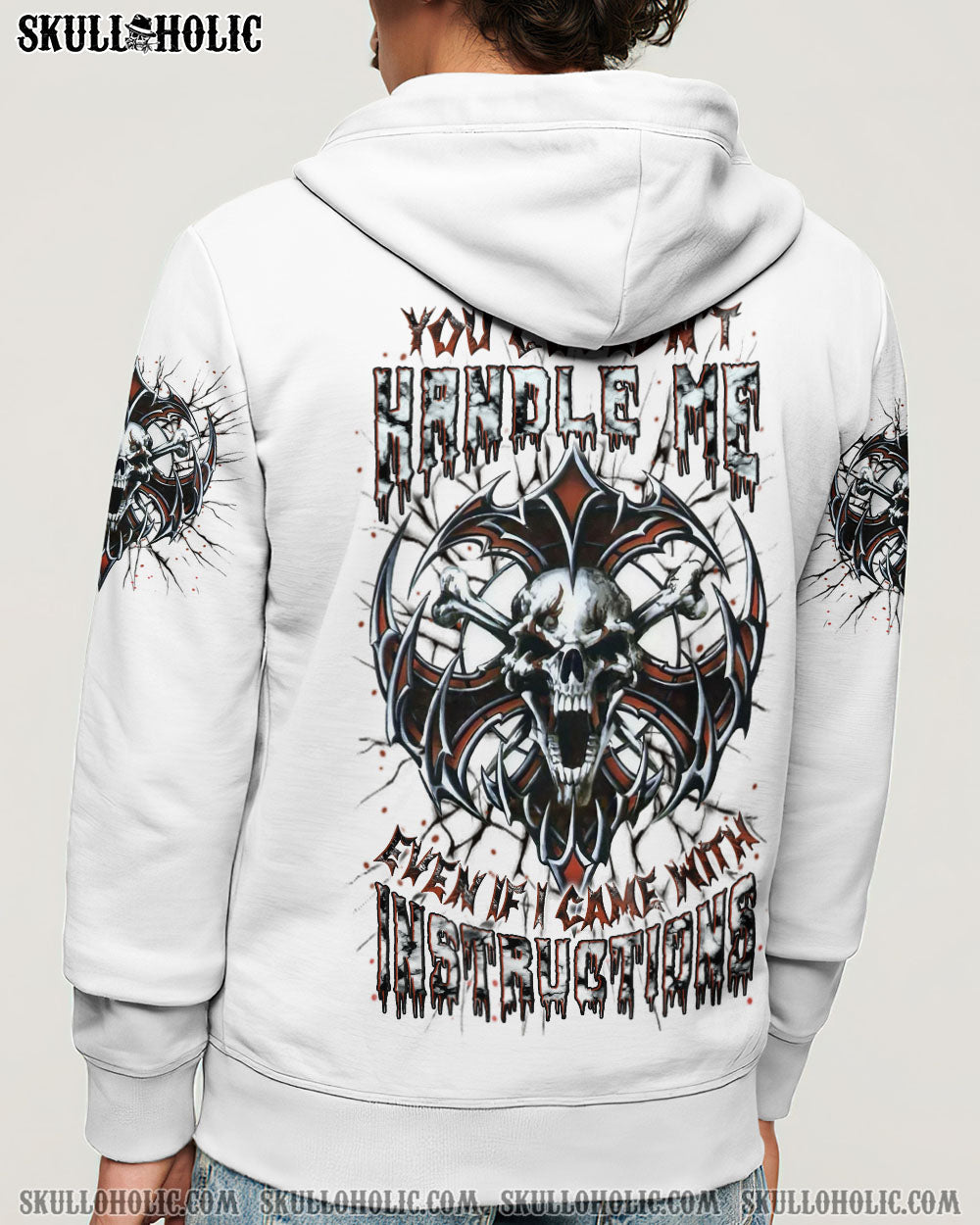 BLISSCORNERS YOU COULDN'T HANDLE ME SKULL ALL OVER PRINT