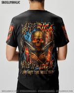 BLISSCORNERS AMERICA LIVE IT LOVE IT OR GET THE HELL OUT ALL OVER PRINT