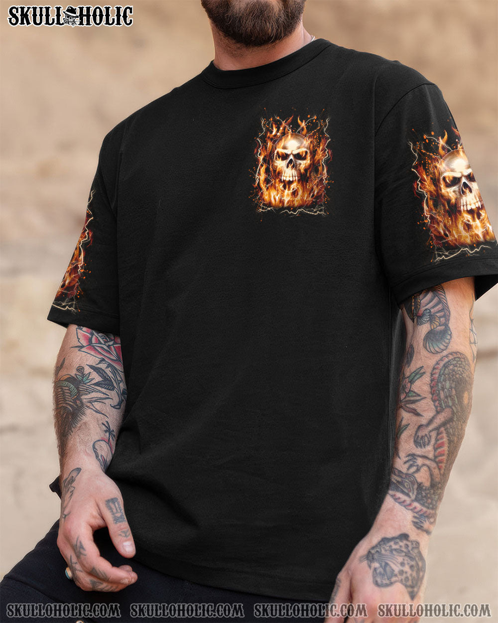 BLISSCORNERS WARNING I'M AN A SKULL ALL OVER PRINT