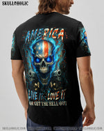 BLISSCORNERS AMERICA LIVE IT LOVE IT OR GET THE HELL OUT SKULL ALL OVER PRINT