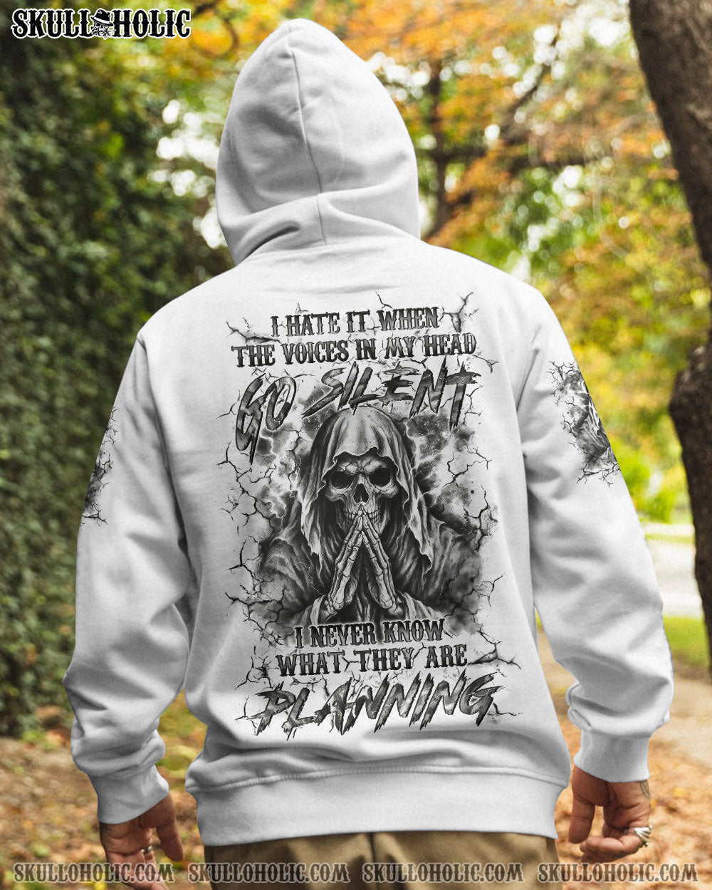 BLISSCORNERS I HATE IT WHEN THE VOICES IN MY HEAD GO SILENT ALL OVER PRINT