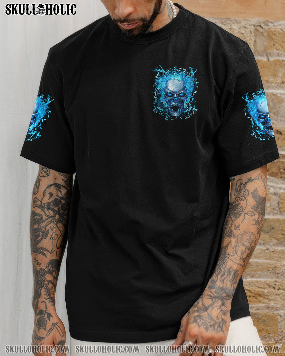 BLISSCORNERS YOUR DEMONS HIDE UNDER YOUR BED SKULL ALL OVER PRINT