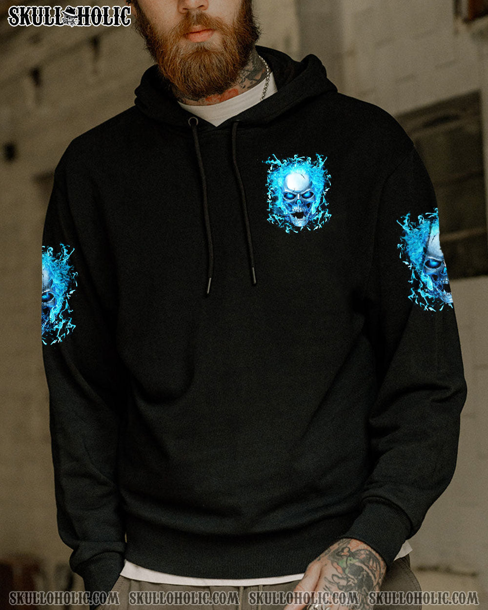 BLISSCORNERS YOUR DEMONS HIDE UNDER YOUR BED SKULL ALL OVER PRINT