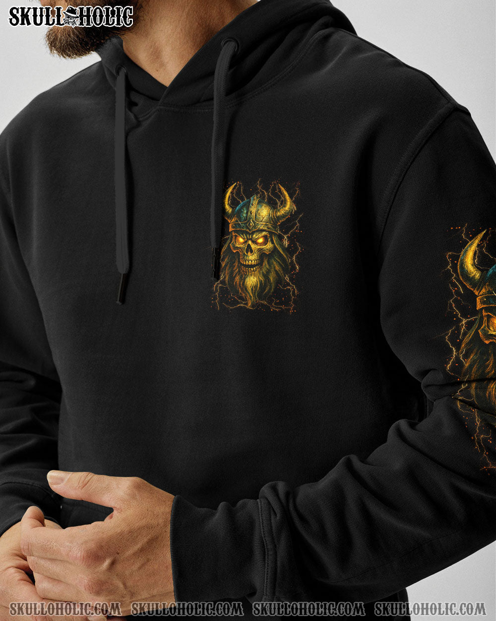 BLISSCORNERS SOMETIMES I LOOK BACK ON MY LIFE VIKING SKULL ALL OVER PRINT