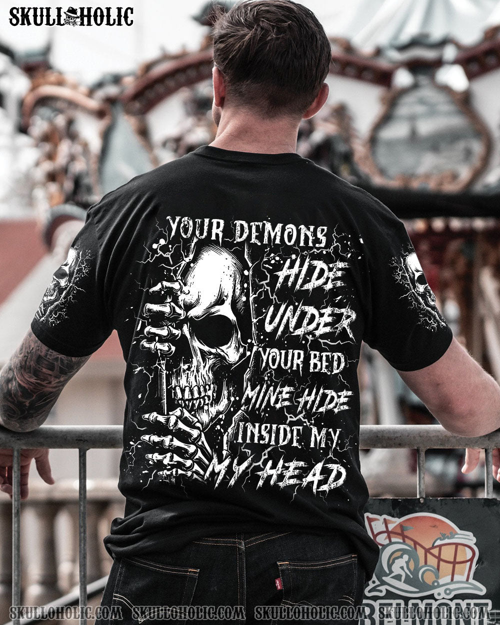 BLISSCORNERS YOUR DEMONS HIDE UNDER YOUR BED ALL OVER PRINT