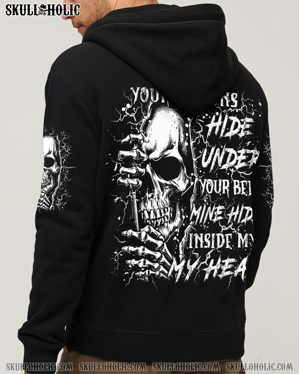 BLISSCORNERS YOUR DEMONS HIDE UNDER YOUR BED ALL OVER PRINT