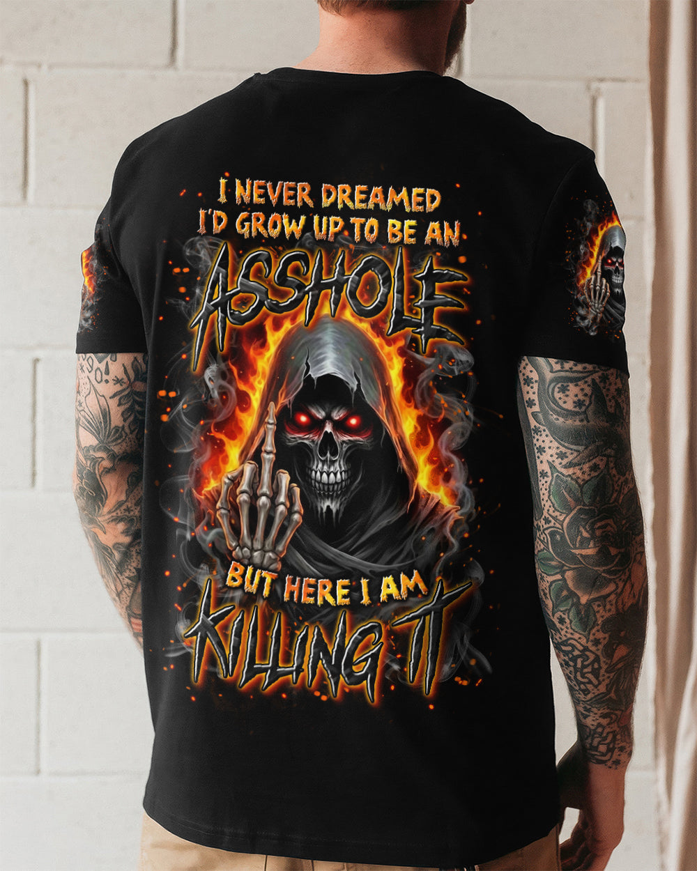 BLISSCORNERS I NEVER DREAMED SKULL REAPER ALL OVER PRINT