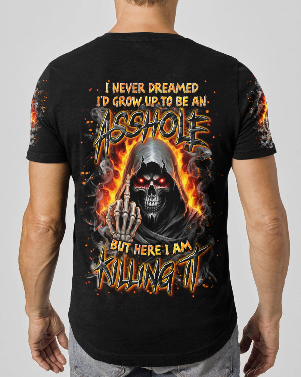 BLISSCORNERS I NEVER DREAMED SKULL REAPER ALL OVER PRINT