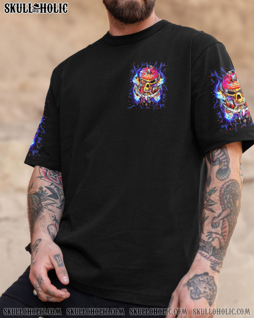 BLISSCORNERS OF COURSE I'M GOING TO HELL PIRATE SKULL ALL OVER PRINT