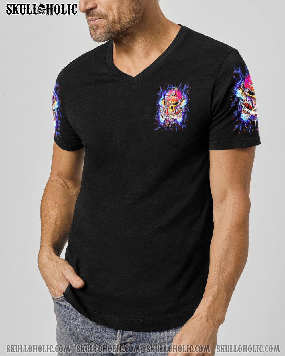 BLISSCORNERS OF COURSE I'M GOING TO HELL PIRATE SKULL ALL OVER PRINT