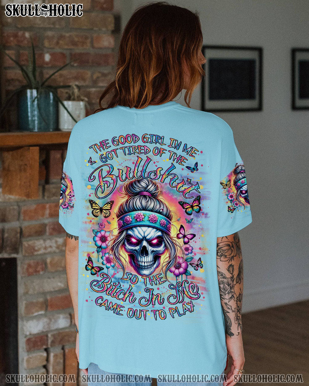 BLISSCORNERS THE GOOD GIRL IN ME ALL OVER PRINT