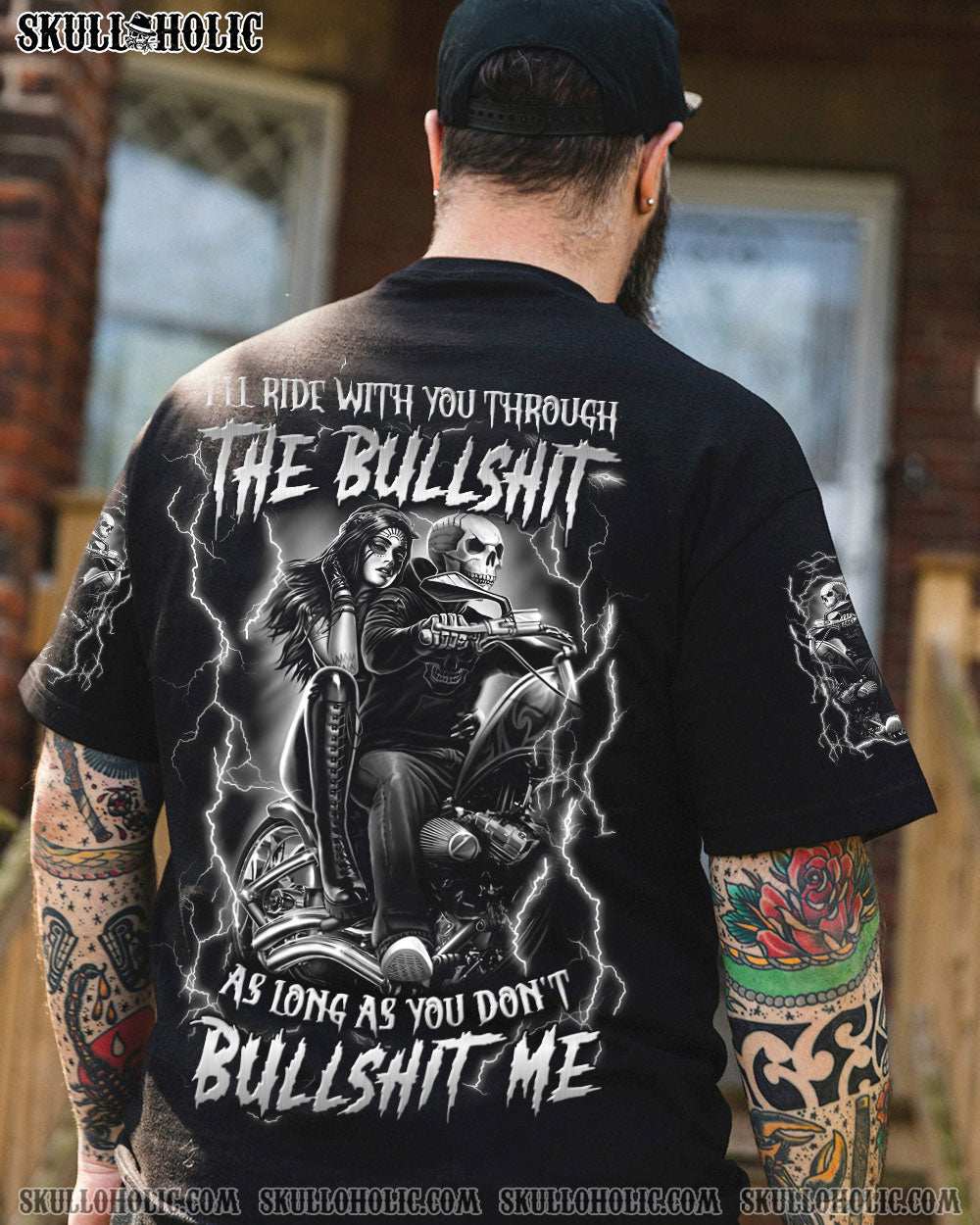 BLISSCORNERS I'LL RIDE WITH YOU THROUGH THE B ALL OVER PRINT