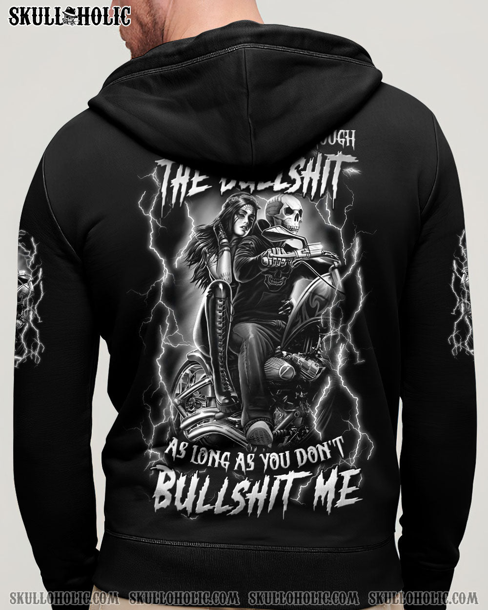 BLISSCORNERS I'LL RIDE WITH YOU THROUGH THE B ALL OVER PRINT