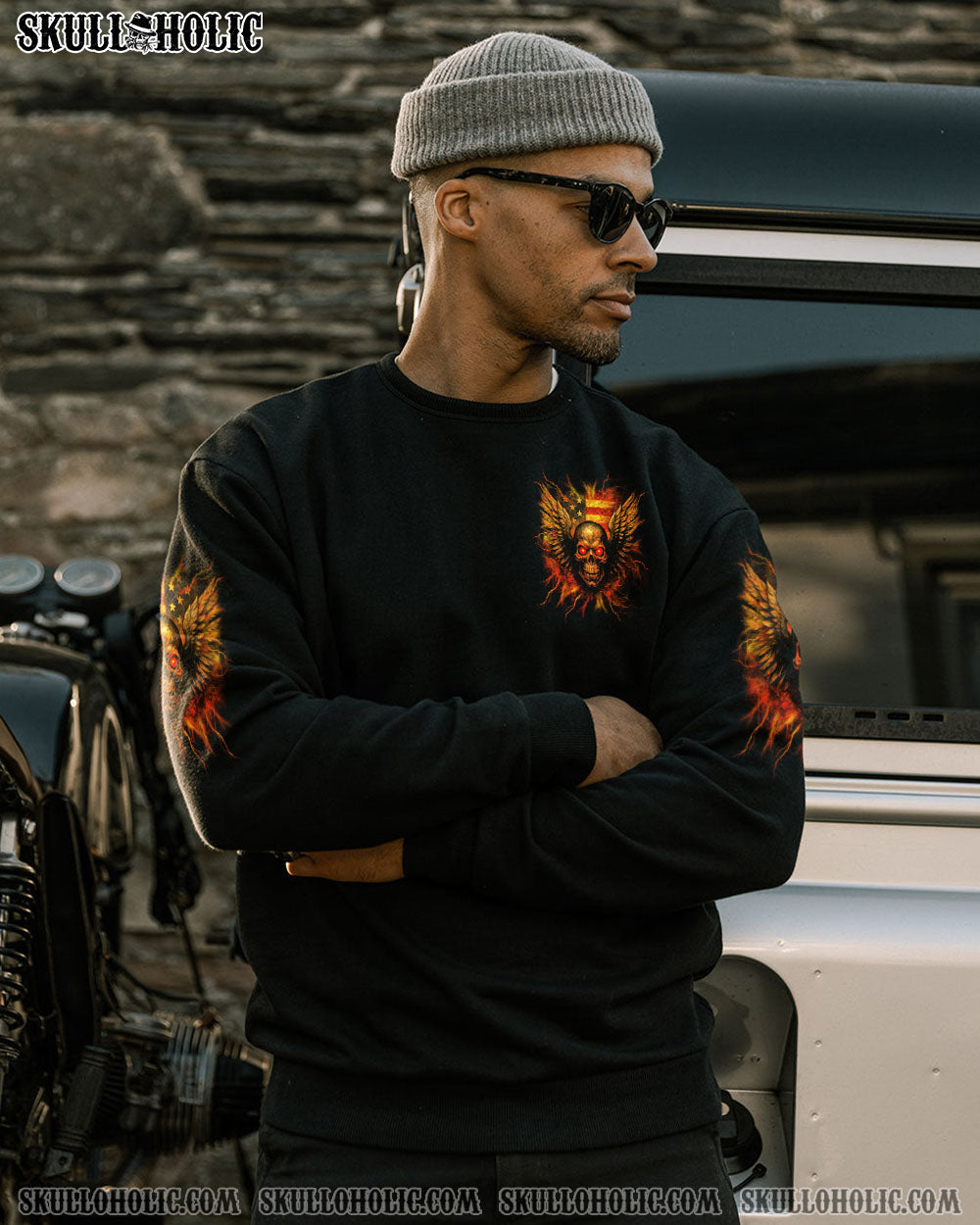 BLISSCORNERS AMERICA LIVE IT LOVE IT OR GET THE HELL OUT ALL OVER PRINT