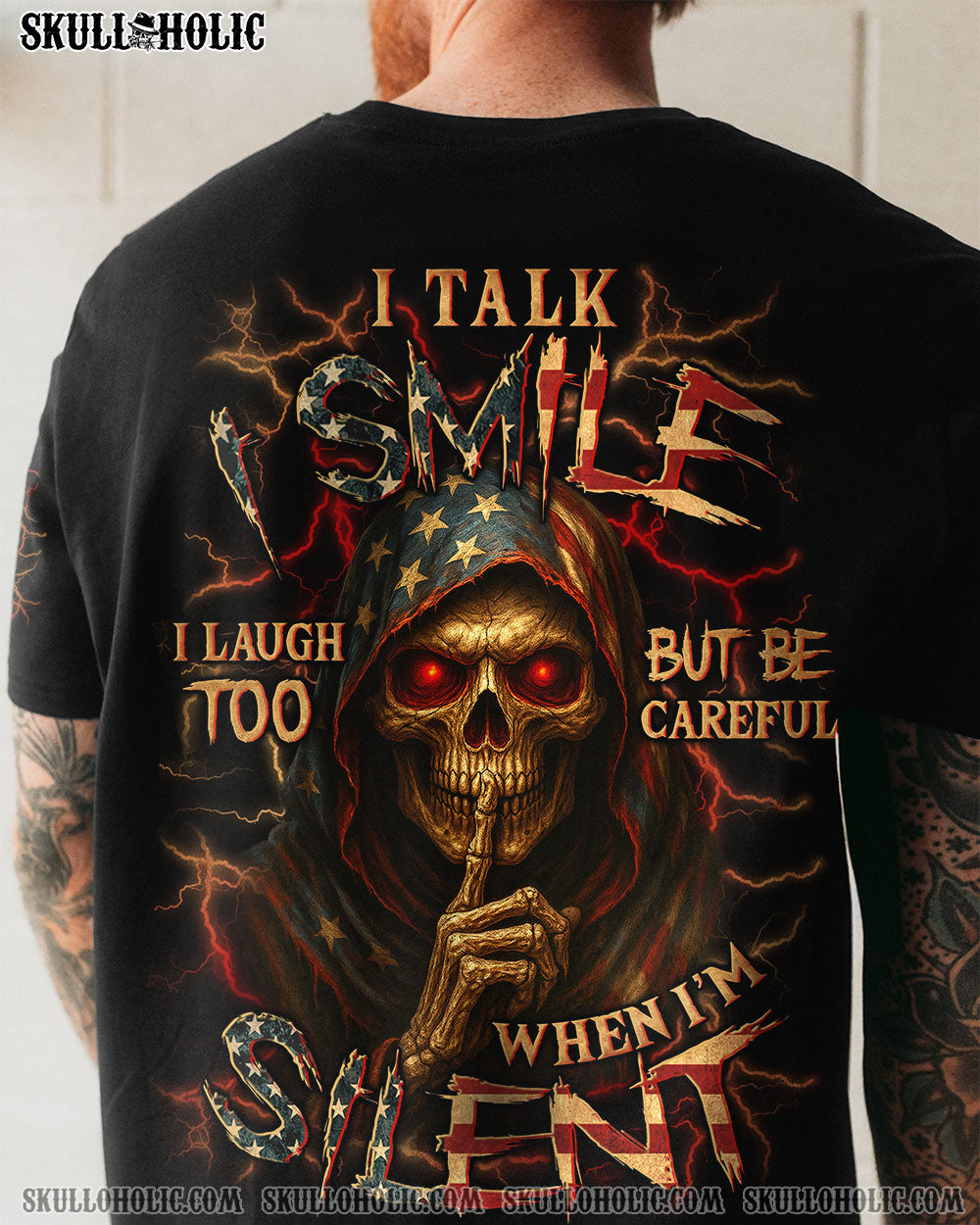 BLISSCORNERS BE CAREFUL WHEN I'M SILENT REAPER ALL OVER PRINT