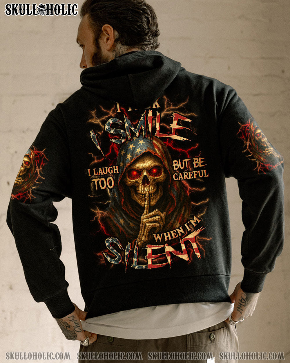 BLISSCORNERS BE CAREFUL WHEN I'M SILENT REAPER ALL OVER PRINT