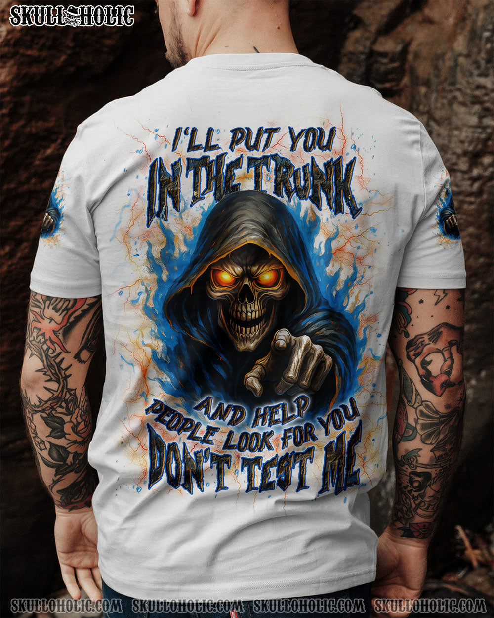 BLISSCORNERS I'LL PUT YOU IN THE TRUNK REAPER ALL OVER PRINT