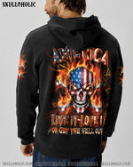 BLISSCORNERS AMERICA LIVE IT LOVE IT OR GET THE HELL OUT ALL OVER PRINT