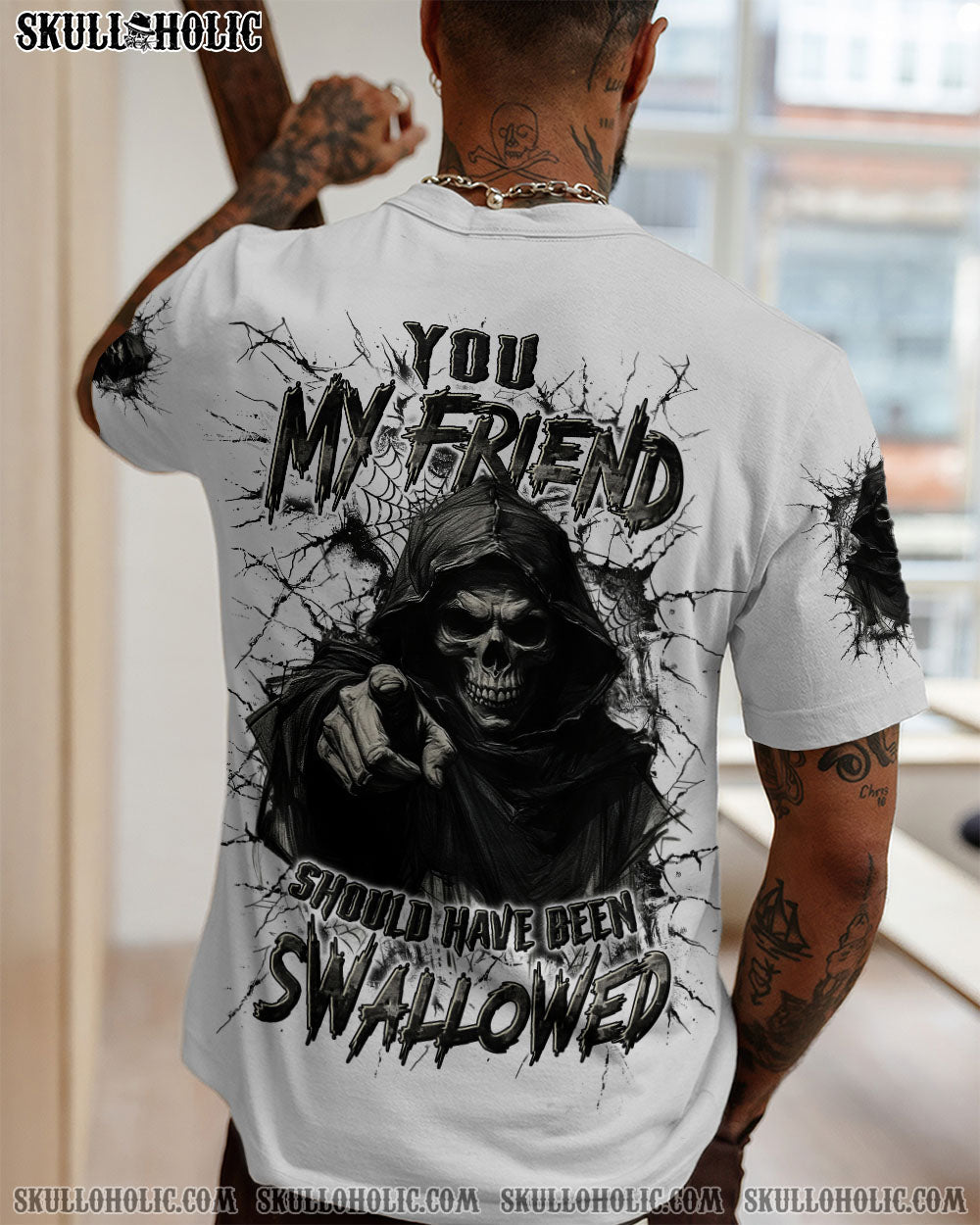 BLISSCORNERS YOU MY FRIEND SHOULD HAVE BEEN SWALLOWED ALL OVER PRINT