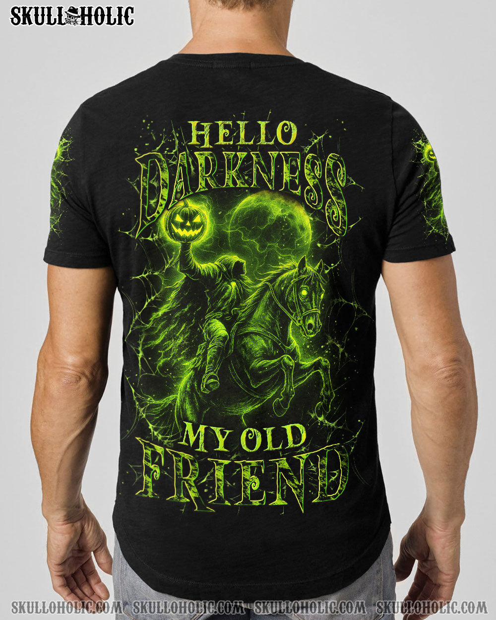 BLISSCORNERS HELLO DARKNESS MY OLD FRIEND HALLOWEEN ALL OVER PRINT