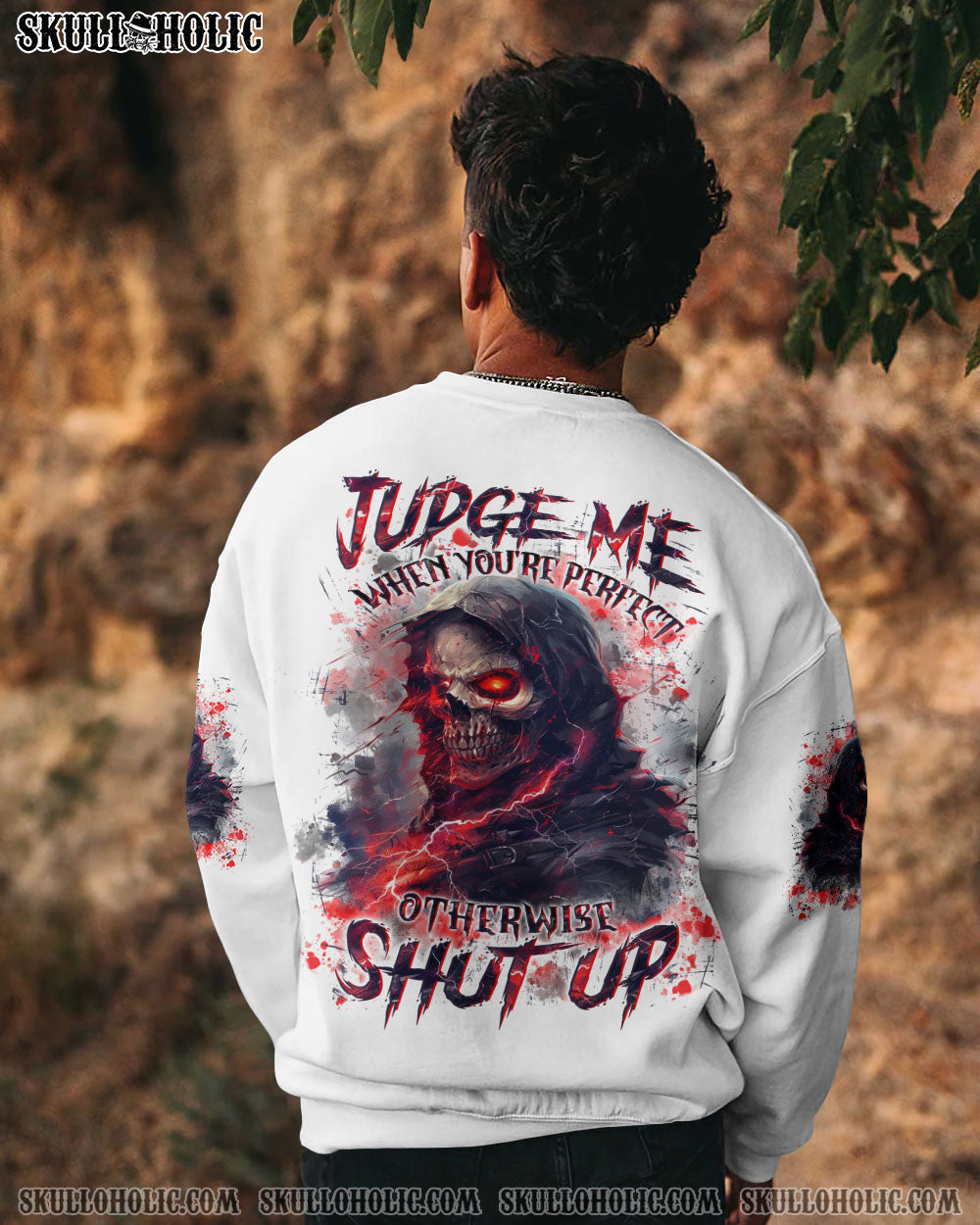 BLISSCORNERS JUDGE ME WHEN SKULL ALL OVER PRINT