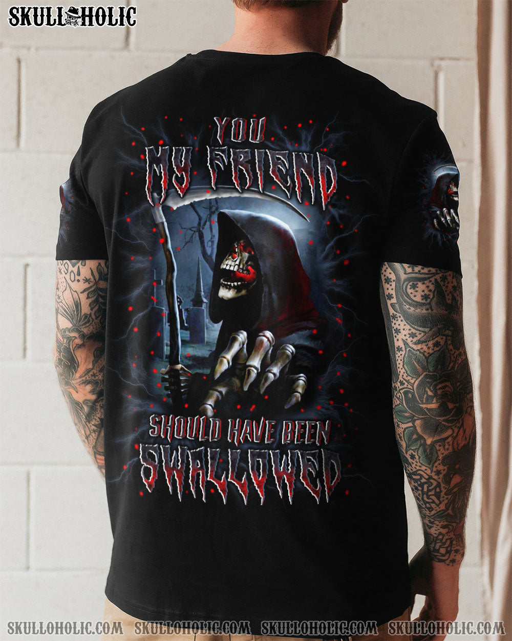 BLISSCORNERS YOU MY FRIEND SHOULD HAVE BEEN SWALLOWED ALL OVER PRINT