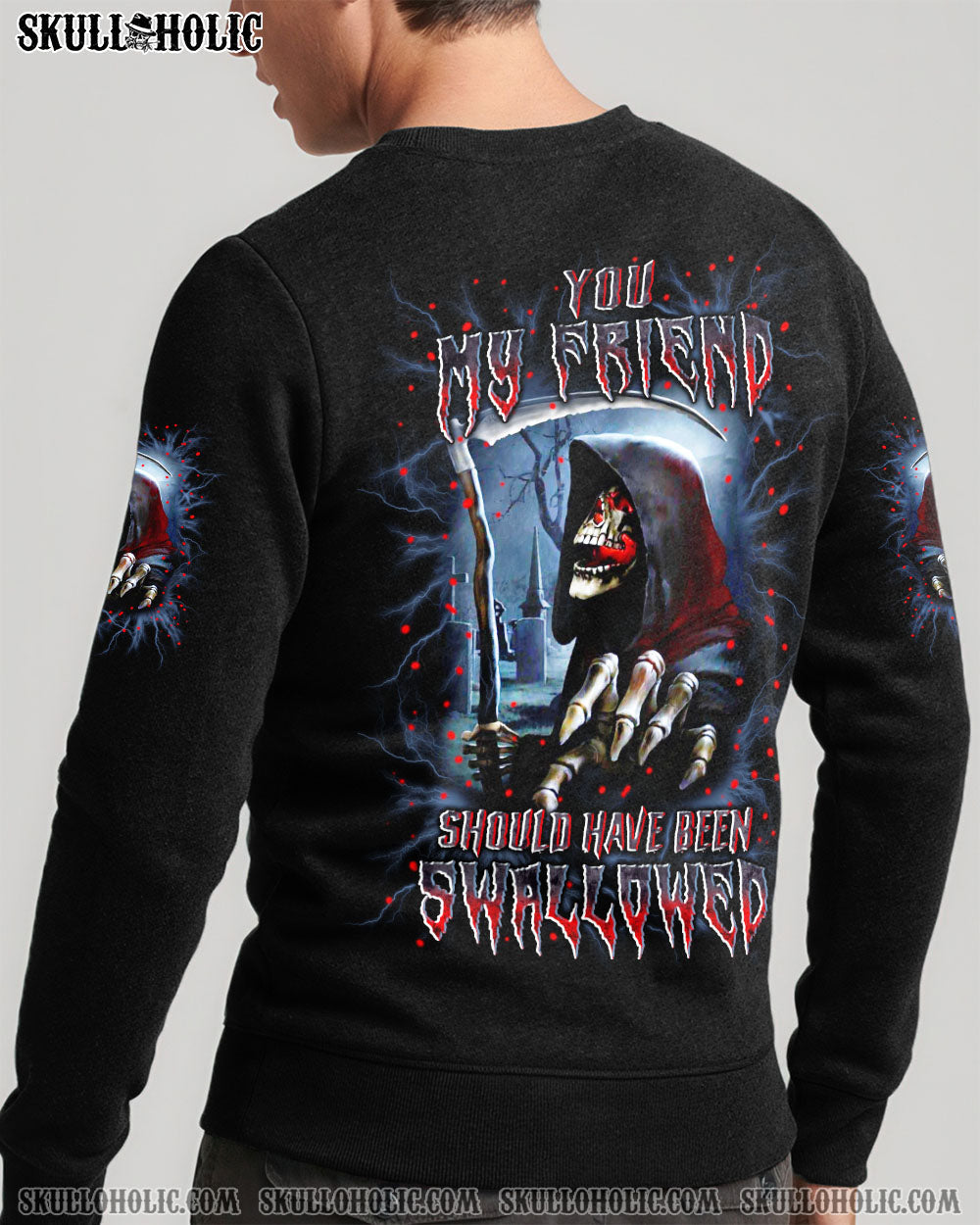 BLISSCORNERS YOU MY FRIEND SHOULD HAVE BEEN SWALLOWED ALL OVER PRINT