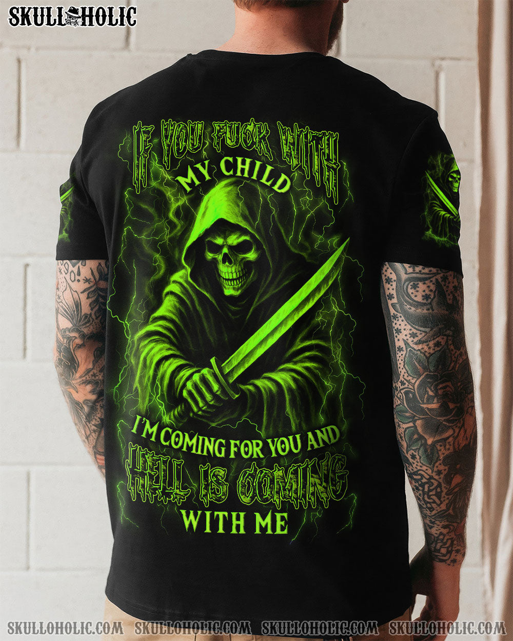 BLISSCORNERS IF YOU F WITH MY CHILD ALL OVER PRINT