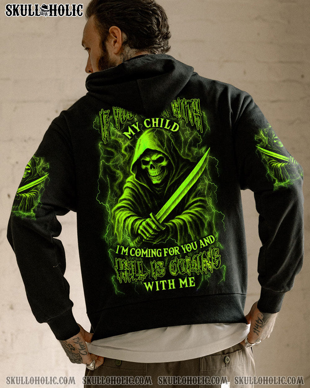 BLISSCORNERS IF YOU F WITH MY CHILD ALL OVER PRINT