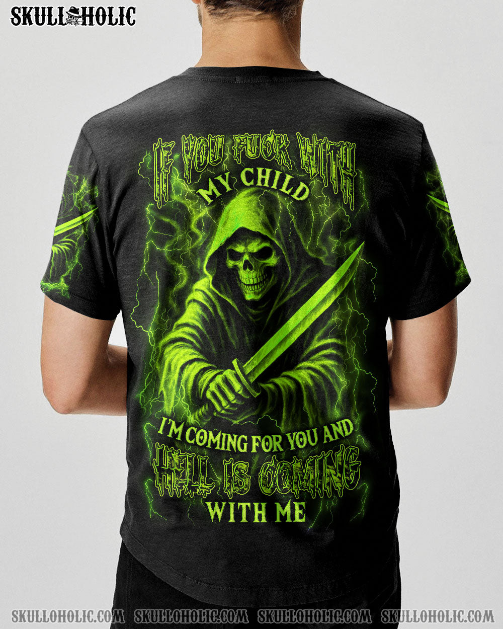 BLISSCORNERS IF YOU F WITH MY CHILD ALL OVER PRINT