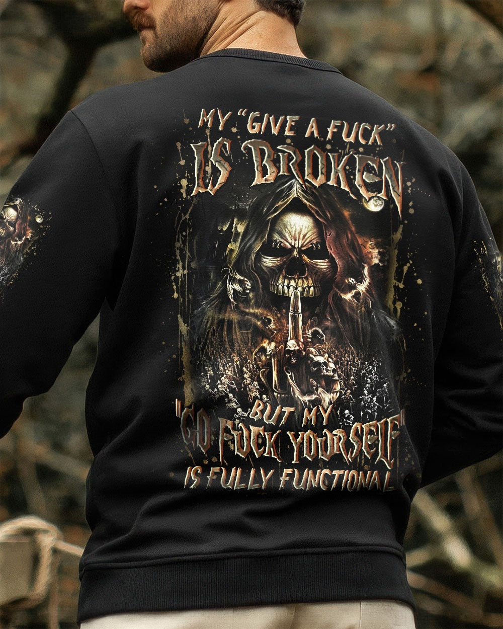 BLISSCORNERS MY GIVE A F IS BROKEN ALL OVER PRINT