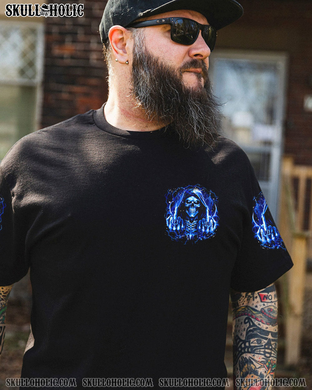 BLISSCORNERS NOT EVERYONE LIKES ME SKULL REAPER ALL OVER PRINT