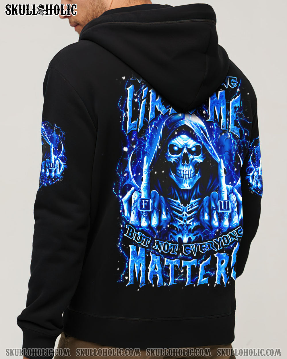 BLISSCORNERS NOT EVERYONE LIKES ME SKULL REAPER ALL OVER PRINT