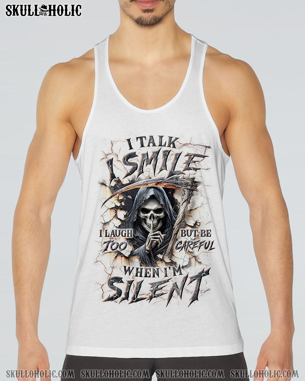 BLISSCORNERS BE CAREFUL WHEN I'M SILENT REAPER ALL OVER PRINT