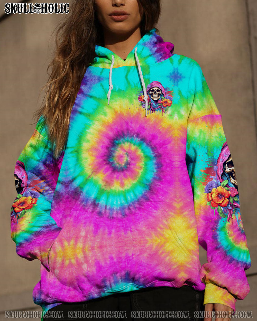BLISSCORNERS I'M BLUNT BECAUSE GOD ROLLED ME TIE DYE ALL OVER PRINT
