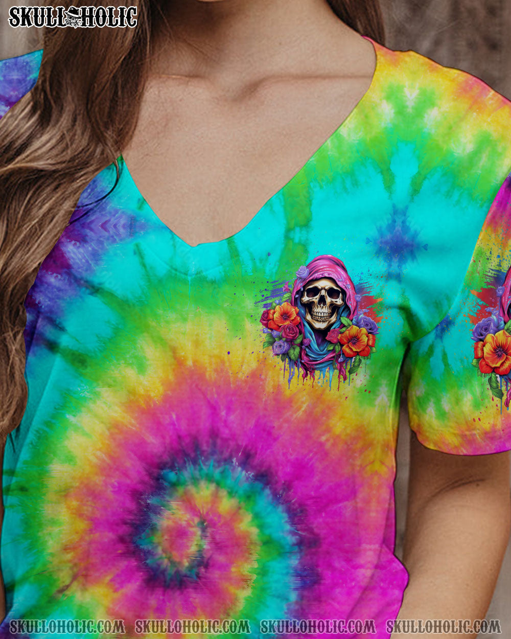 BLISSCORNERS I'M BLUNT BECAUSE GOD ROLLED ME TIE DYE ALL OVER PRINT