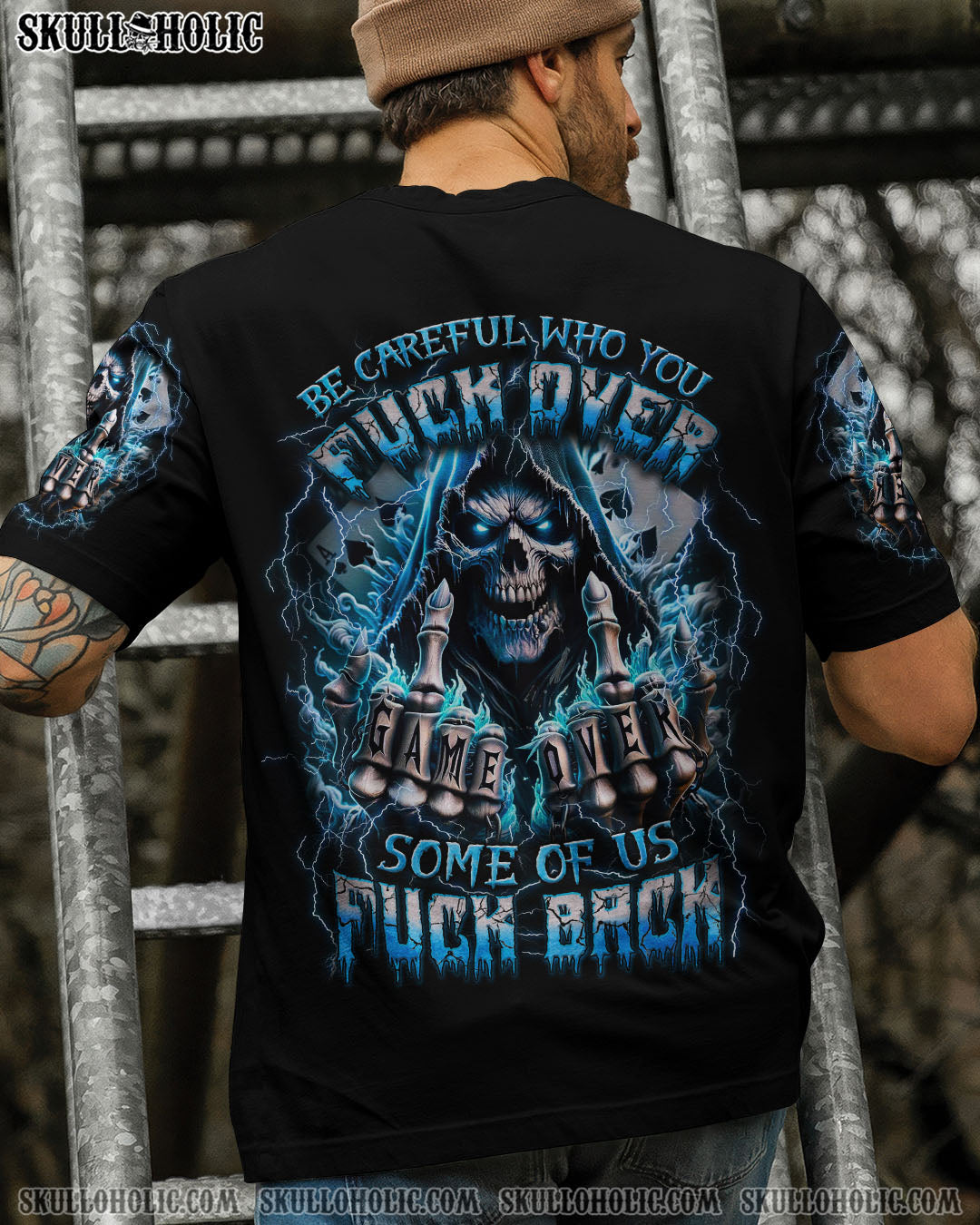 BLISSCORNERS BE CAREFUL WHO YOU F OVER ALL OVER PRINT