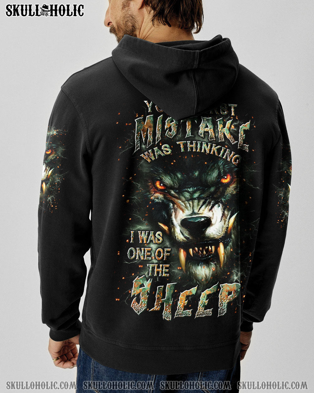 BLISSCORNERS YOUR FIRST MISTAKE WOLF SKULL ALL OVER PRINT