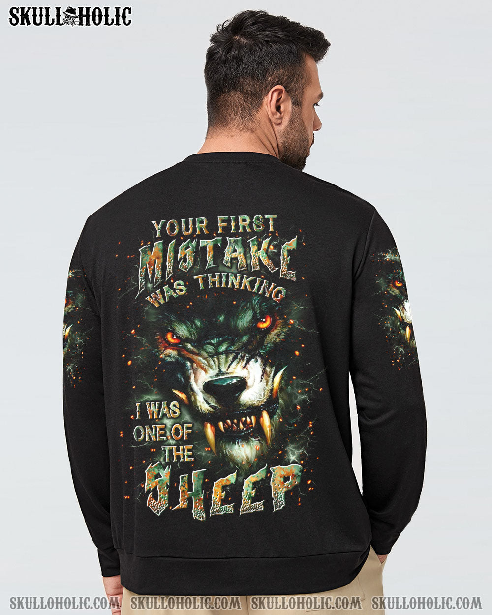 BLISSCORNERS YOUR FIRST MISTAKE WOLF SKULL ALL OVER PRINT