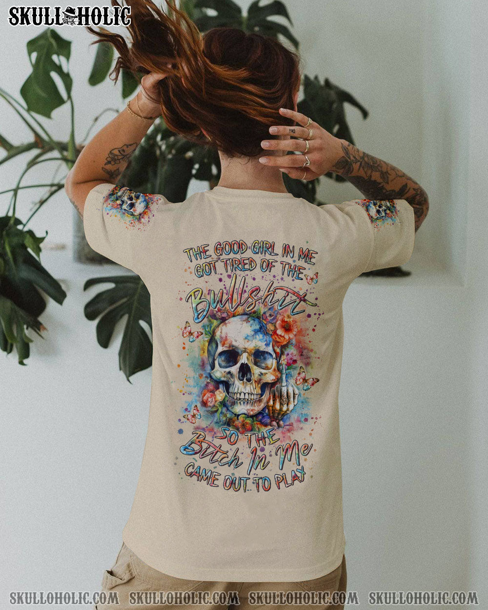 BLISSCORNERS THE GOOD GIRL IN ME ALL OVER PRINT