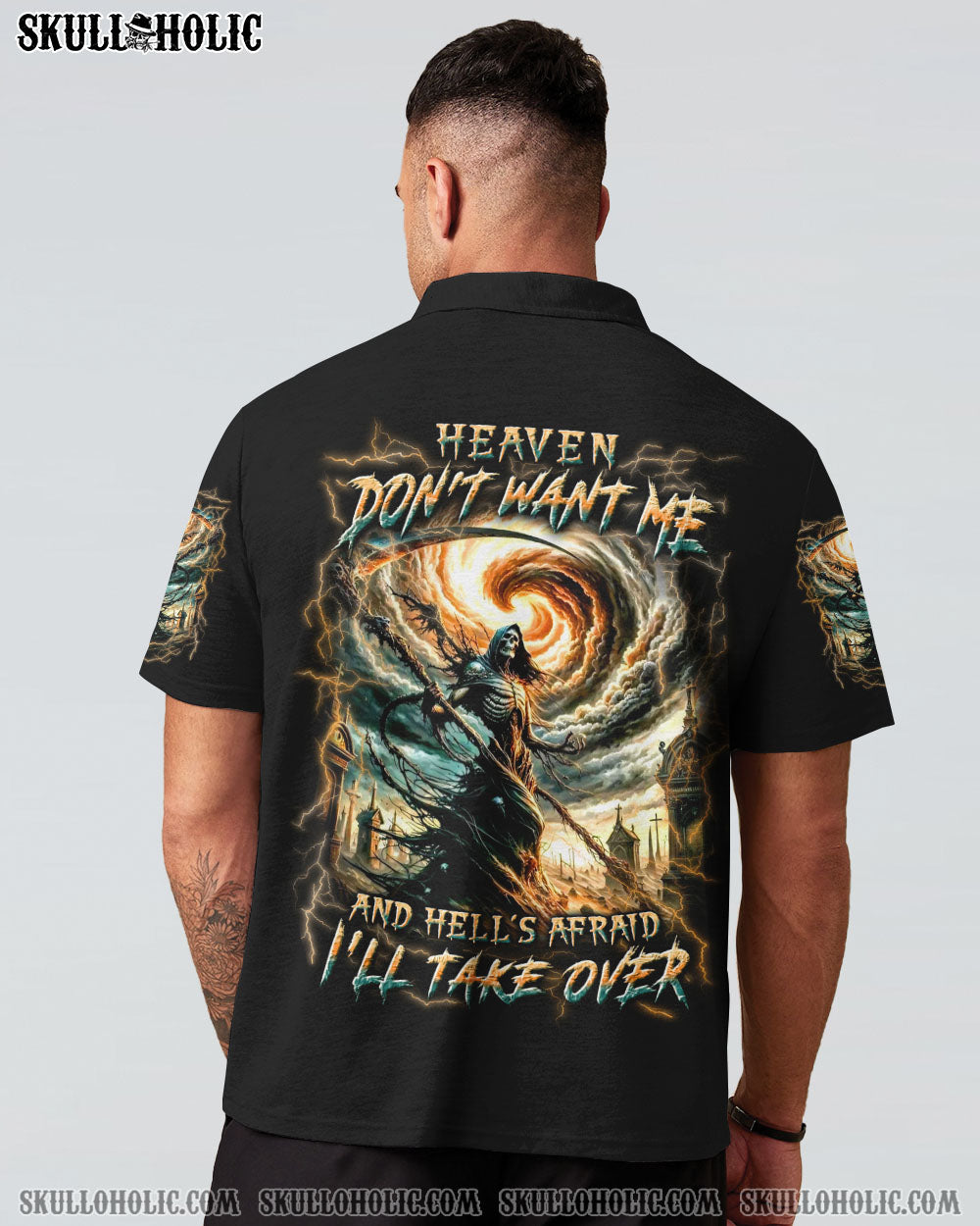 BLISSCORNERS HEAVEN DON'T WANT ME ALL OVER PRINT