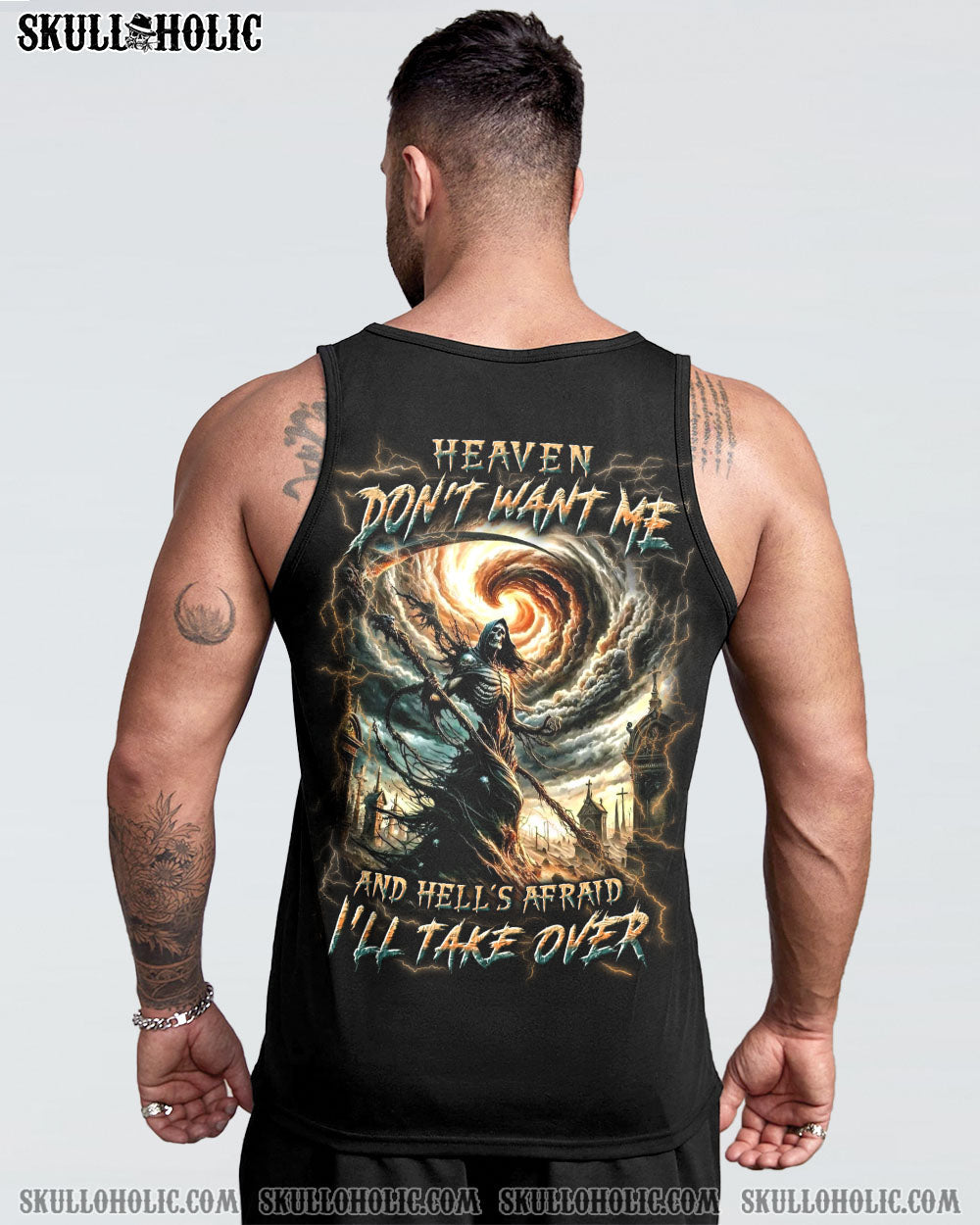 BLISSCORNERS HEAVEN DON'T WANT ME ALL OVER PRINT