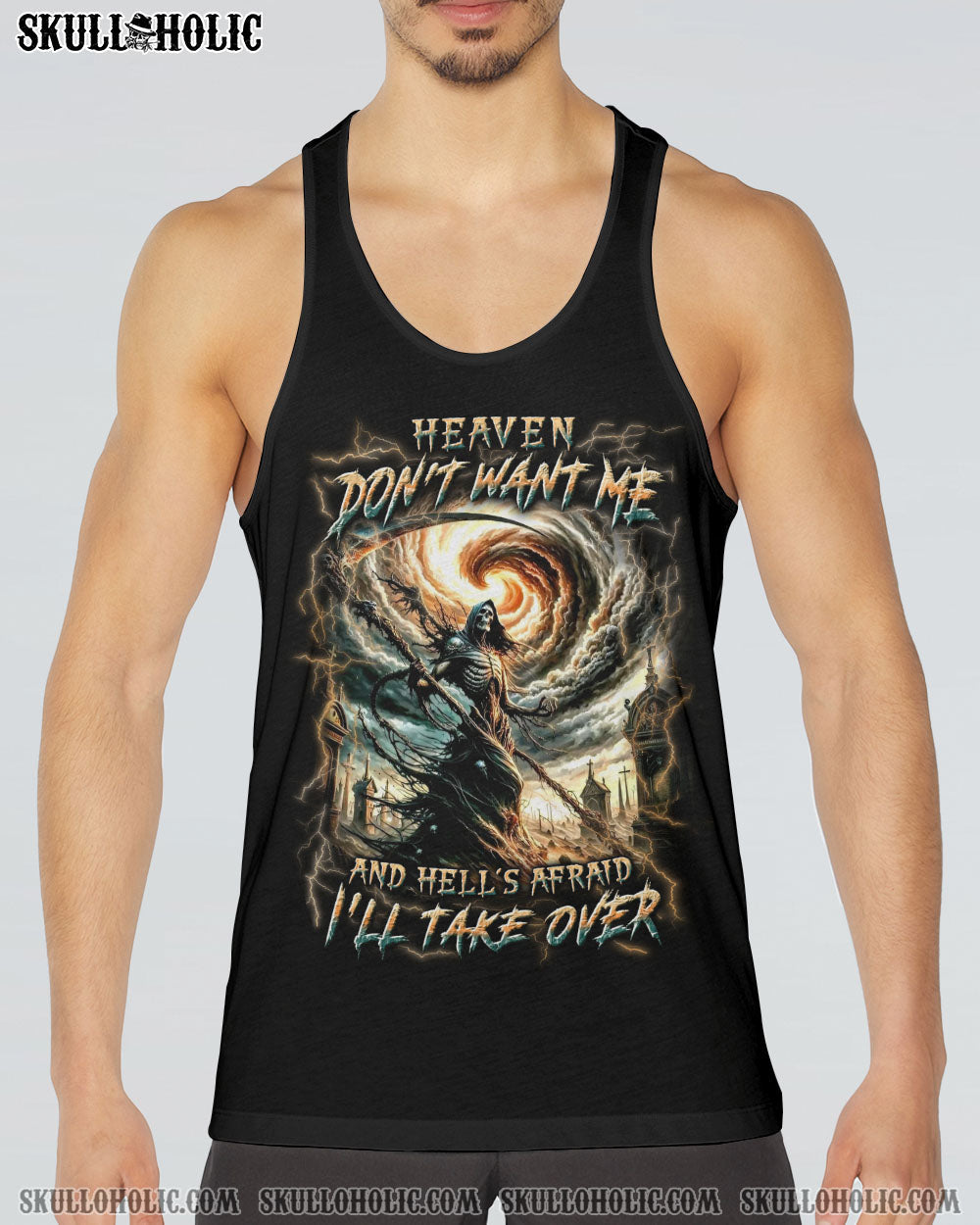 BLISSCORNERS HEAVEN DON'T WANT ME ALL OVER PRINT